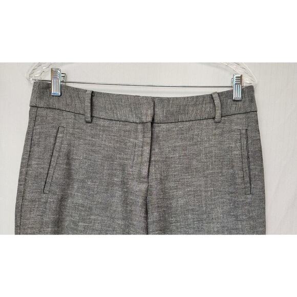 Talbots Newport Curvy Straight Leg Herringbone Gray Dress Pants Size 6P - Picture 4 of 8